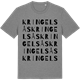 Mid Heather Gray t-shirt med Kringelsås ordlek t-shirt