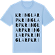 Blue Soul t-shirt med Kringlarp ordlek t-shirt