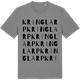 Mid Heather Gray t-shirt med Kringlarp ordlek t-shirt