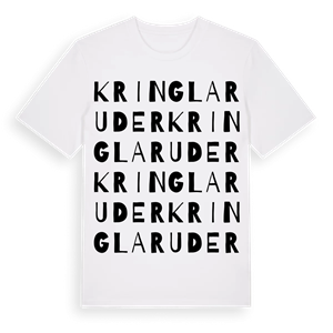 Kringlaruder ordlek t-shirt – ekologisk bomull t-shirt från Pinshirt