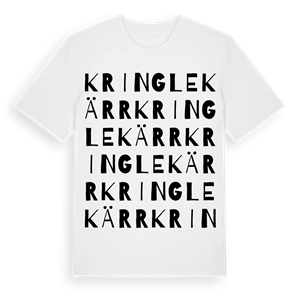 Kringlekärr ordlek t-shirt – ekologisk bomull t-shirt från Pinshirt