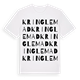 White t-shirt med Kringlemad ordlek t-shirt