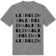 Mid Heather Gray t-shirt med Kringlemad ordlek t-shirt