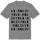 Mid Heather Gray t-shirt med Kringlemyr ordlek t-shirt