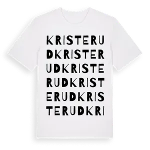 Kristerud ordlek t-shirt – ekologisk bomull t-shirt från Pinshirt