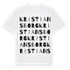 Kristiansborg ordlek t-shirt