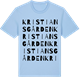 Blue Soul t-shirt med Kristiansgården ordlek t-shirt