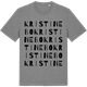 Mid Heather Gray t-shirt med Kristinebo ordlek t-shirt