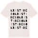 Vintage White t-shirt med Kristinebo ordlek t-shirt