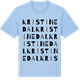 Blue Soul t-shirt med Kristinedal ordlek t-shirt