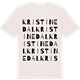 Vintage White t-shirt med Kristinedal ordlek t-shirt