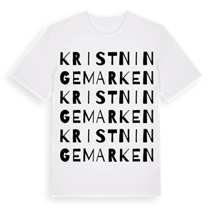 Kristningemarken ordlek t-shirt – ekologisk bomull t-shirt från Pinshirt