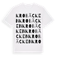 White t-shirt med Krobäcken ordlek t-shirt