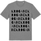 Mid Heather Gray t-shirt med Krogane ordlek t-shirt