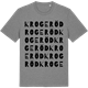 Mid Heather Gray t-shirt med Krogeröd ordlek t-shirt