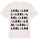 Vintage White t-shirt med Kroka ordlek t-shirt