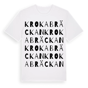 Krokabräckan ordlek t-shirt – ekologisk bomull t-shirt från Pinshirt