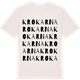 Vintage White t-shirt med Krokarna ordlek t-shirt