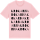 Pink Cotton t-shirt med Krokarna ordlek t-shirt