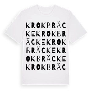 Krokbräcke ordlek t-shirt – ekologisk bomull t-shirt från Pinshirt