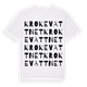 White t-shirt med Krokevattnet ordlek t-shirt
