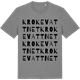 Mid Heather Gray t-shirt med Krokevattnet ordlek t-shirt