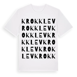 Krokklev ordlek t-shirt – ekologisk bomull t-shirt från Pinshirt