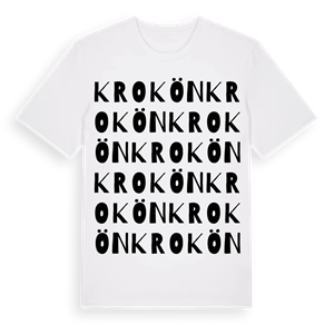 Krokön ordlek t-shirt – ekologisk bomull t-shirt från Pinshirt