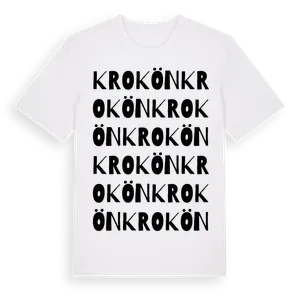 Krokön ordlek t-shirt – ekologisk bomull t-shirt från Pinshirt
