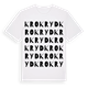 White t-shirt med Krokryd ordlek t-shirt
