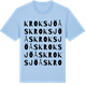 Blue Soul t-shirt med Kroksjöås ordlek t-shirt