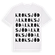 Kroksjödal ordlek t-shirt