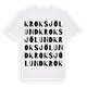 Kroksjölund ordlek t-shirt