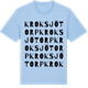 Blue Soul t-shirt med Kroksjötorp ordlek t-shirt
