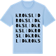 Blue Soul t-shirt med Krokslid ordlek t-shirt