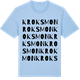 Blue Soul t-shirt med Kroksmon ordlek t-shirt