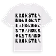 Krokstrand ordlek t-shirt