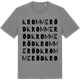Mid Heather Gray t-shirt med Krommeröd ordlek t-shirt