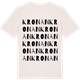 Vintage White t-shirt med Kronan ordlek t-shirt