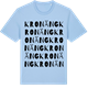 Blue Soul t-shirt med Kronäng ordlek t-shirt
