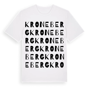 Kroneberg ordlek t-shirt – ekologisk bomull t-shirt från Pinshirt