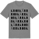 Mid Heather Gray t-shirt med Kronkärr ordlek t-shirt