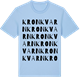 Blue Soul t-shirt med Kronkvarn ordlek t-shirt