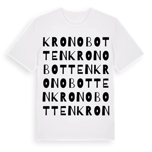 Kronobotten ordlek t-shirt – ekologisk bomull t-shirt från Pinshirt
