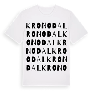 Kronodal ordlek t-shirt – ekologisk bomull t-shirt från Pinshirt