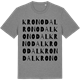 Mid Heather Gray t-shirt med Kronodal ordlek t-shirt