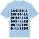 Blue Soul t-shirt med Kronodal ordlek t-shirt