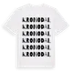 White t-shirt med Kronodal ordlek t-shirt
