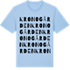 Blue Soul t-shirt med Kronogården ordlek t-shirt