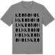 Mid Heather Gray t-shirt med Kronoholm ordlek t-shirt